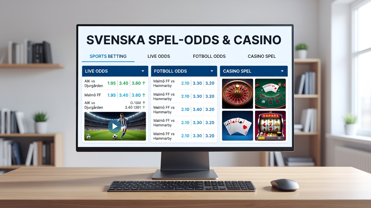 Dashboard view of odds comparison across football, horse racing and casino sections on a tablet